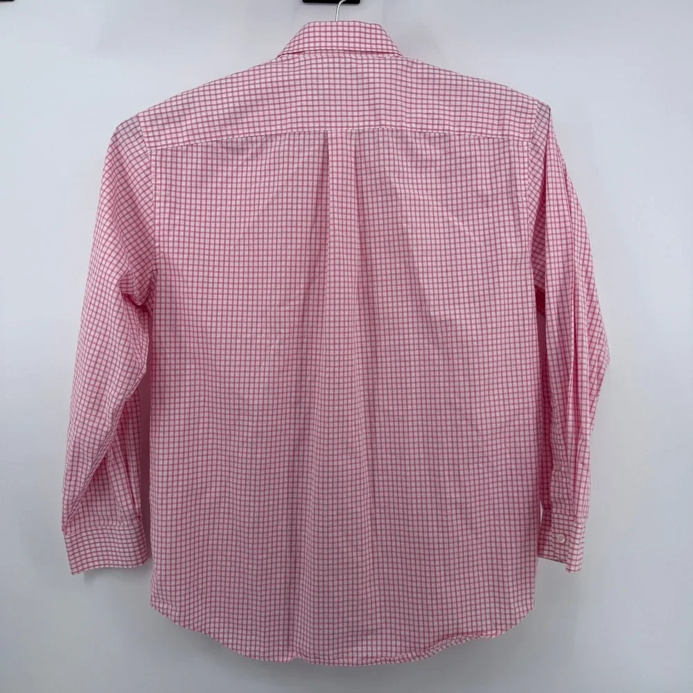 Vineyard Vines Murray Shirt Mens Large Pink Gingham Classic Fit Cotton Classic